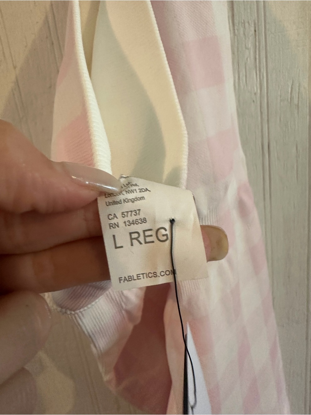 Fabletics, Pink Gingham Seamless Leggings - Picture 8 of 8